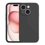 For iPhone 15 Plus Liquid Silicone MagSafe Phone Case(Black)