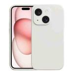 For iPhone 15 Plus Liquid Silicone MagSafe Phone Case(White)
