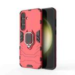 For Samsung Galaxy S25+ 5G PC + TPU Shockproof Protective Phone Case with Magnetic Ring Holder(Red)