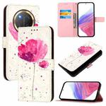 For Honor X9c 5G 3D Painting Horizontal Flip Leather Phone Case(Flower)