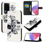 For Honor GT 3D Painting Horizontal Flip Leather Phone Case(Skull)