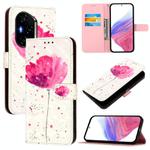 For Honor 300 Pro / 300 Ultra 3D Painting Horizontal Flip Leather Phone Case(Flower)