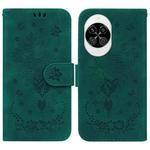 For Huawei nova 14 Butterfly Rose Embossed Leather Phone Case(Green)