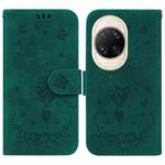 For Huawei nova 14 Ultra Butterfly Rose Embossed Leather Phone Case(Green)