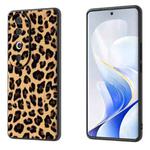 For vivo S19 Black Frame Leopard Phone Case(Leopard Print)