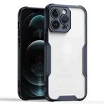 For iPhone 12 Pro Armor Shockproof PC Hybrid TPU Phone Case(Black)