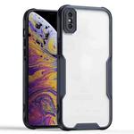For iPhone XS Max Armor Shockproof PC Hybrid TPU Phone Case(Black)