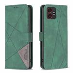 For Samsung Galaxy XCover 7 Pro Magnetic Buckle Rhombus Texture Leather Phone Case(Green)
