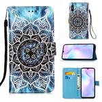 For Xiaomi Redmi 9A Colored Drawing Pattern Plain Weave Horizontal Flip Leather Case with Holder & Card Slot & Wallet & Lanyard(Undersea Mandala)