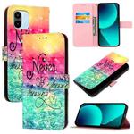 For Redmi A1 4G Global / Redmi A2 4G 3D Painting Horizontal Flip Leather Phone Case(Chasing Dreams)