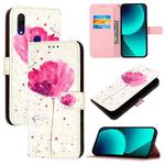 For Redmi 7 3D Painting Horizontal Flip Leather Phone Case(Flower)