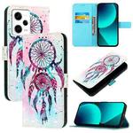 For Redmi Note 12 Pro 5G Global 3D Painting Horizontal Flip Leather Phone Case(Color Drop Wind Chimes)