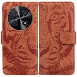 For Huawei nova 12i Tiger Embossing Pattern Flip Leather Phone Case(Brown)