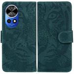 For Huawei nova 12 Pro / nova 12 Ultra Tiger Embossing Pattern Flip Leather Phone Case(Green)