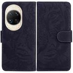 For Huawei nova 14 Ultra Tiger Embossing Pattern Flip Leather Phone Case(Black)