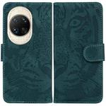 For Huawei nova 14 Ultra Tiger Embossing Pattern Flip Leather Phone Case(Green)
