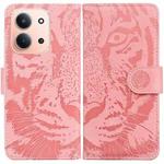 For Redmi 15C 4G 173.1mm / 15C 5G 173.1mm Tiger Embossing Pattern Flip Leather Phone Case(Pink)