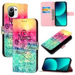 For Xiaomi Mi 11 3D Painting Horizontal Flip Leather Phone Case(Chasing Dreams)