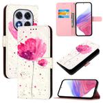 For Xiaomi Poco X7 5G 3D Painting Horizontal Flip Leather Phone Case(Flower)