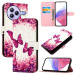 For Xiaomi Civi 5 Pro 3D Painting Horizontal Flip Leather Phone Case(Rose Butterfly)