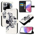 For Xiaomi 15S Pro 3D Painting Horizontal Flip Leather Phone Case(Skull)