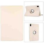 For Huawei MatePad SE 11 360 Degree Rotation Litchi Texture Leather Tablet Case(White)