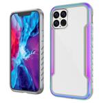 For iPhone 12 / 12 Pro Armor Metal Clear PC + TPU Shockproof Case(Colorful)