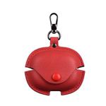 For Redmi Buds 6 Pro Business Leather Earphone Protective Case with Hook(Red)