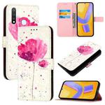 For vivo Y19 / U3 / Y5s / Z5i / U20 3D Painting Horizontal Flip Leather Phone Case(Flower)