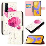 For vivo Y72 5G / iQOO Z3 5G / Y52 5G 3D Painting Horizontal Flip Leather Phone Case(Flower)