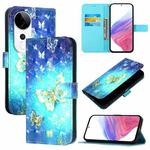 For vivo S19 Pro 3D Painting Horizontal Flip Leather Phone Case(Golden Butterfly)