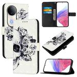 For vivo S20 3D Painting Horizontal Flip Leather Phone Case(Skull)