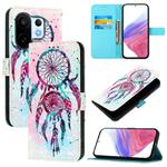 For vivo S30 Pro mini 3D Painting Horizontal Flip Leather Phone Case(Color Drop Wind Chimes)