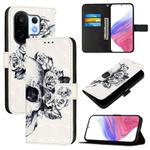 For vivo S30 Pro mini 3D Painting Horizontal Flip Leather Phone Case(Skull)