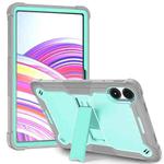 For Xiaomi Redmi Pad Pro 12.1 Shockproof Silicone Hybrid PC Tablet Case with Holder(Mint Green + Grey)