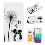 For Samsung Galaxy S25 5G Oil Embossed 3D Drawing Leather Phone Case(Couple Dandelion)