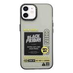 For iPhone 12 Double Layer Frosted IMD Series TPU + PC Phone Case(Label NEW DROP)