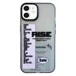 For iPhone 12 Double Layer Frosted IMD Series TPU + PC Phone Case(Purple Label RISE)