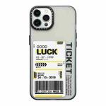 For iPhone 12 Pro Max Double Layer Frosted IMD Series TPU + PC Phone Case(Barcode label LUCK)