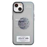 For iPhone 13 Double Layer Frosted IMD Series TPU + PC Phone Case(Moon)