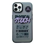 For iPhone 13 Pro Max Double Layer Frosted IMD Series TPU + PC Phone Case(TOUCH Pattern)