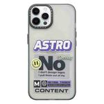 For iPhone 13 Pro Max Double Layer Frosted IMD Series TPU + PC Phone Case(Purple Label ASTRO)