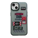 For iPhone 14 Double Layer Frosted IMD Series TPU + PC Phone Case(DUB Pattern)