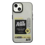 For iPhone 14 Double Layer Frosted IMD Series TPU + PC Phone Case(Label NEW DROP)