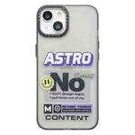 For iPhone 15 Double Layer Frosted IMD Series TPU + PC Phone Case(Purple Label ASTRO)