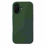 For iPhone 16 Liquid Silicone Phone Case(Clover Green)