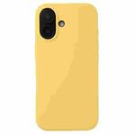 For iPhone 16 Plus Liquid Silicone Phone Case(Yellow)