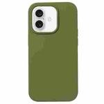 For iPhone 16 Plus Liquid Silicone Phone Case(Pine Green)