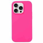 For iPhone 16 Pro Liquid Silicone Phone Case(Brilliant Pink)