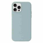 For iPhone 16 Pro Max Liquid Silicone Phone Case(Emerald Green)